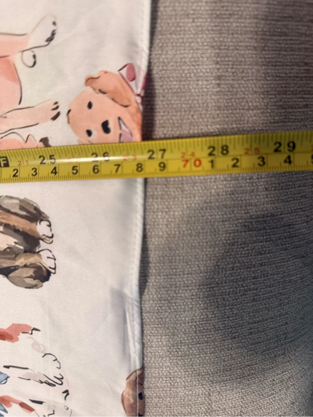 Dog Pattern Lightweight Scarf in Cream and Pastel Colors 27x27